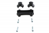 Fat 1" tall  Riser Set Black (1-1/4" handlebar)