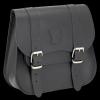 Texas DeLuxe, black leather with matte buckles