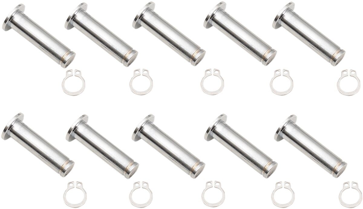 Brake Side Pivot Pin/Clip Kits Chrome Pin Brke Chr 0819Fl 10P