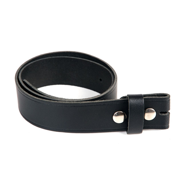 Leather Belt Without Buckle Black 85 Cm -Blixt&Dunder
