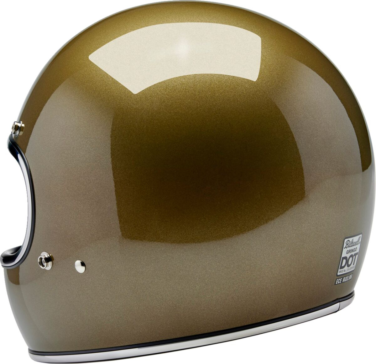 Biltwell Helmet Gringo Gold Xl Helmet Gringo Gold Xl