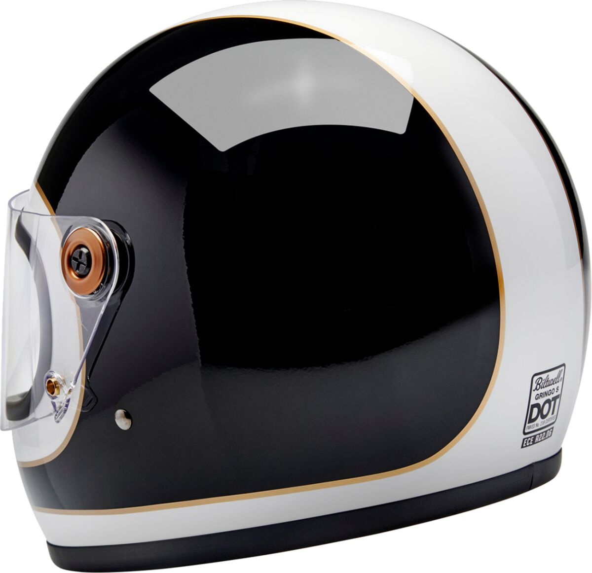 Biltwell Helmet Gringo S Wh/Blk Lg Helmet Gringo S Wh/Blk Lg