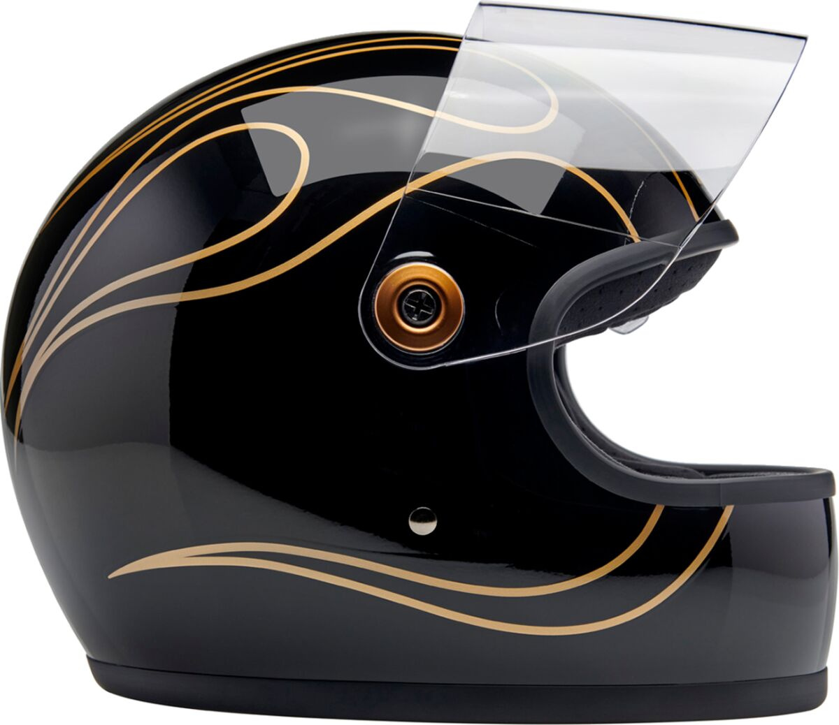 Biltwell Helmet Gringo S Bk Flm Lg Helmet Gringo S Bk Flm Lg