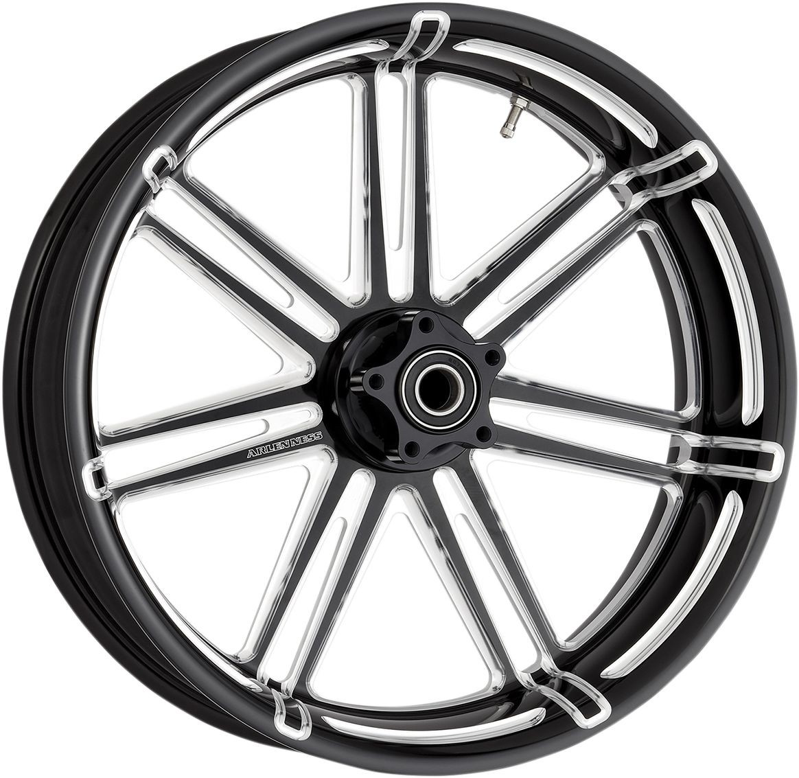 Arlen Ness Wheel 7-Valve 18X5.5 Rear With Abs Black 18X5.5 R.7Valve Bl