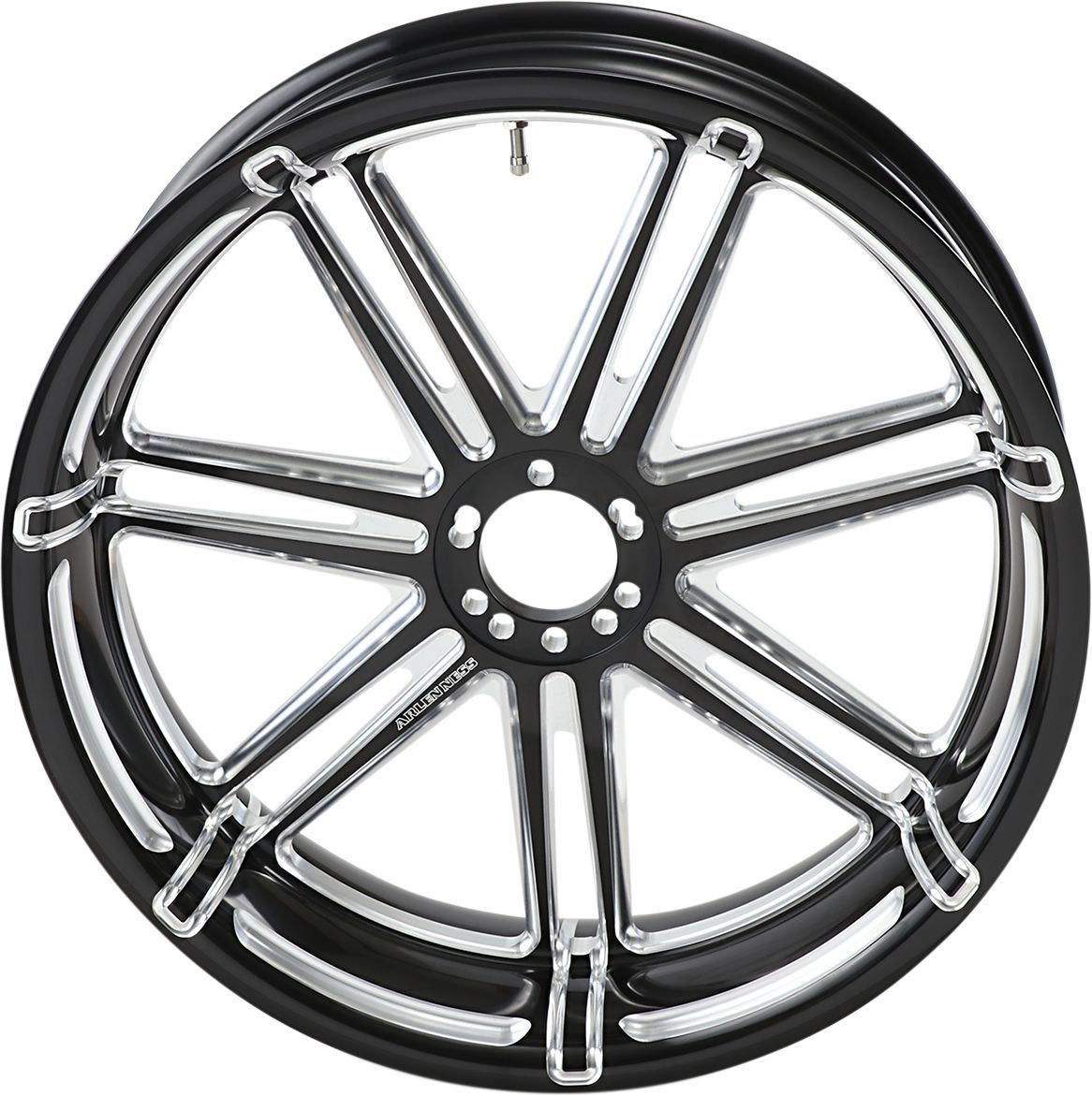 Arlen Ness Wheel 7-Valve 18X5.50 Black Rim 7Valve 18X5.50 Blk