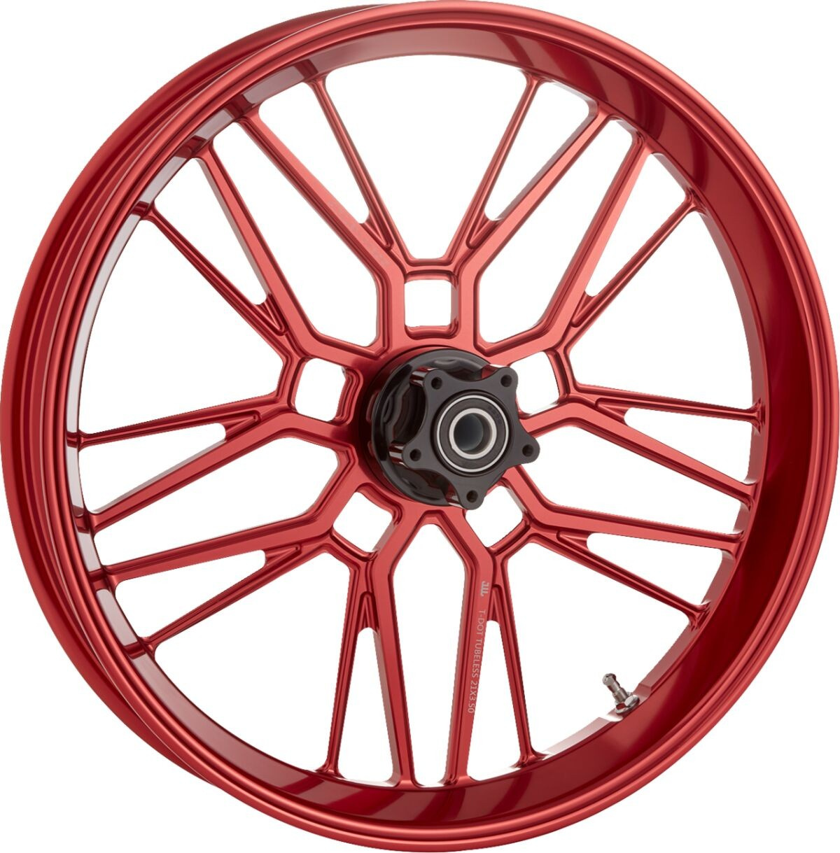 Arlen Ness Rim Split Spoke 18 X 5.5,Red Rim Split Spoke 18 X 5.5 Red