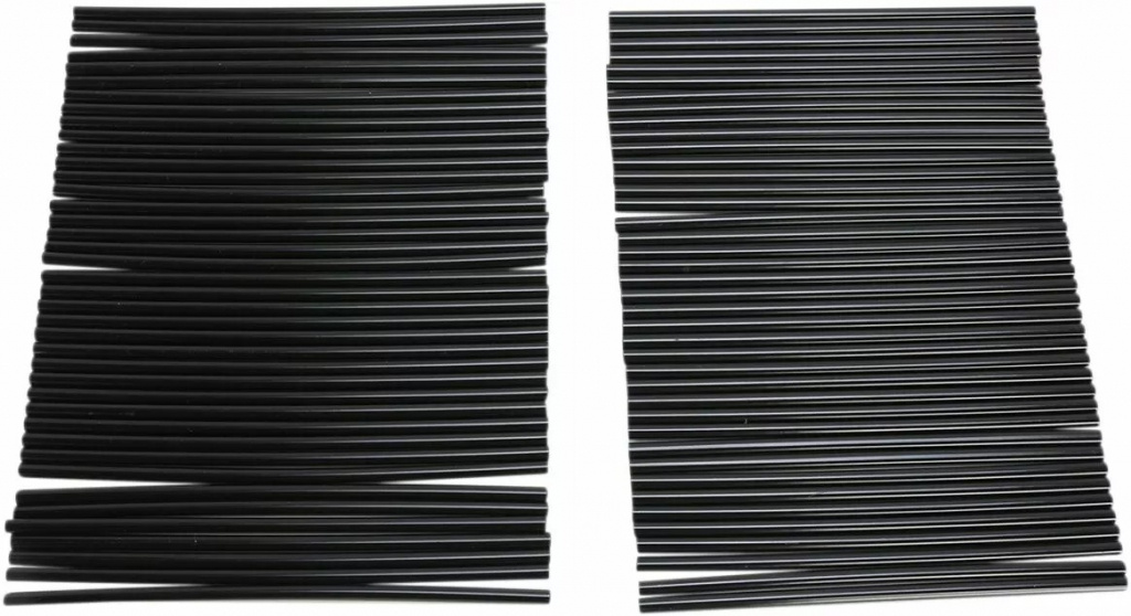 Emgo Spoke Covers Black Spoke Covers Black 80Pk