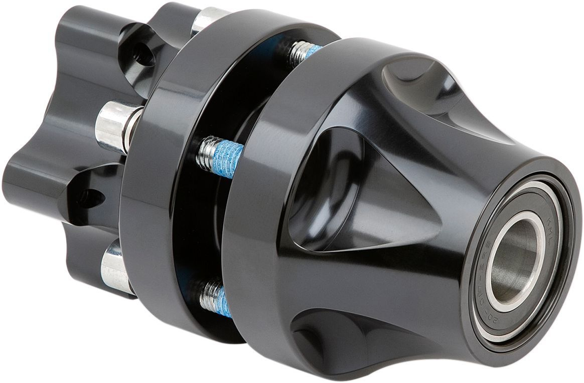 Arlen Ness Wheel Hub Front Single Disc 08- Flst Black Hub Ft Sngl 08-