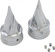Kuryakyn Axle Caps Twisted Chrome Caps Twisted Front Axle - Hd - Kuryakyn Axle Caps Twisted Chrome Caps Twisted Front Axle - Hd -