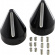La Choppers Axle Caps-Spike Contrast Cut Black For Hd Axle Caps Spike La Choppers Axle Caps-Spike Contrast Cut Black For Hd Axle Caps Spike