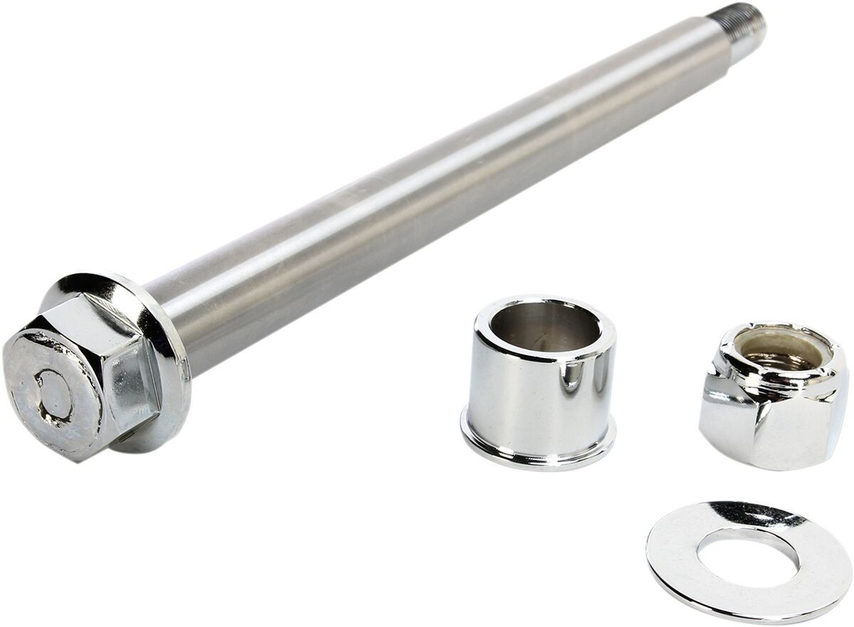 Drag Specialties Axle Kit Front Chrome 3/4