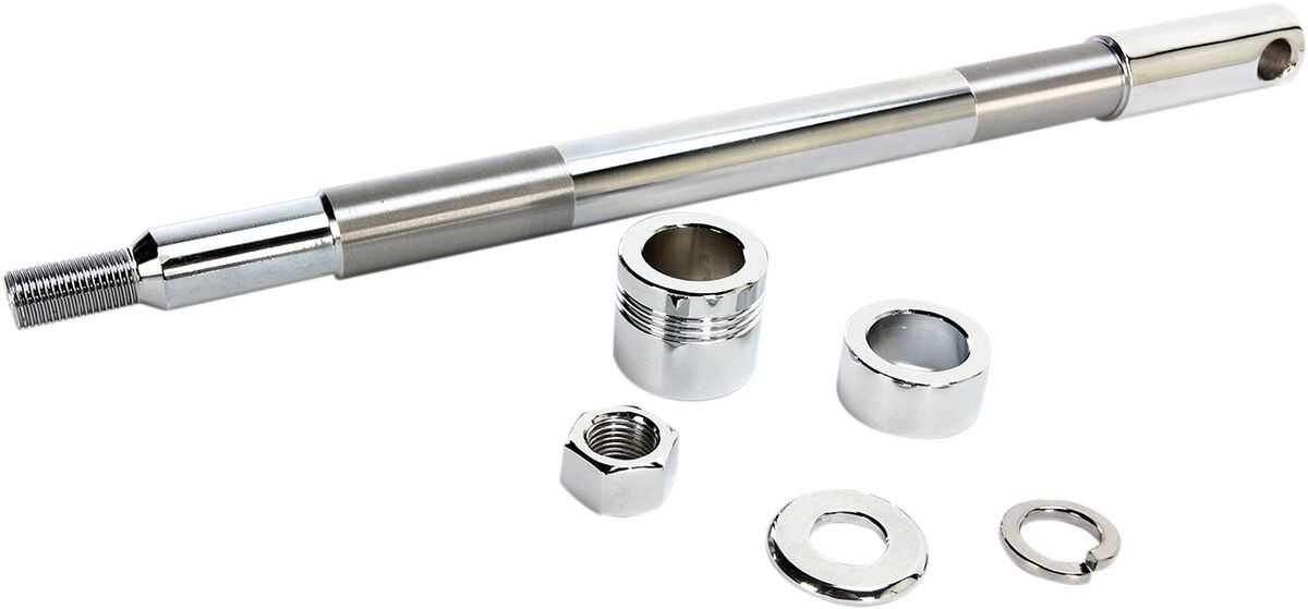Drag Specialties Axle Kit Front Chrome 3/4