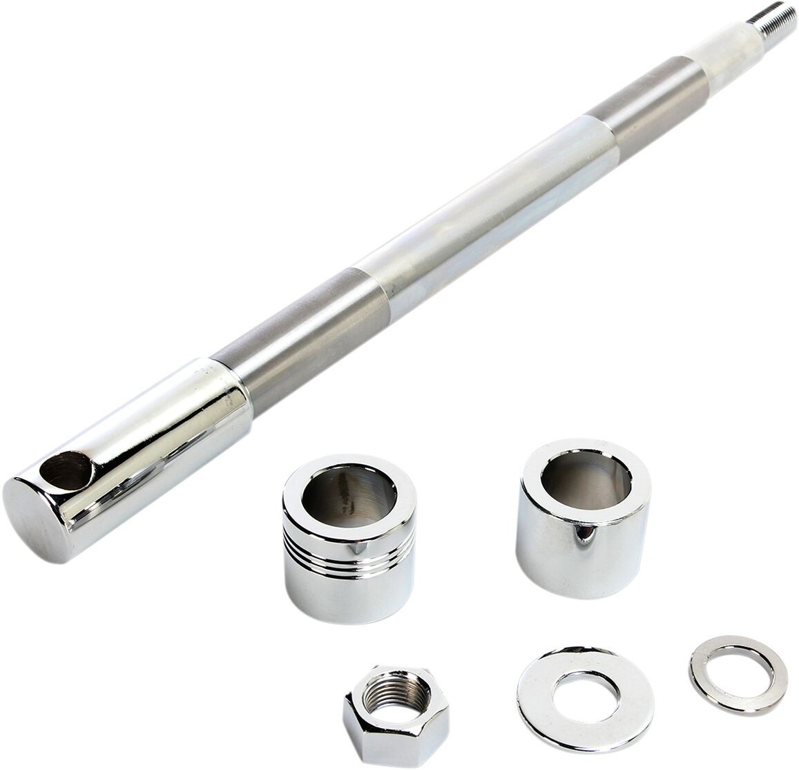 Drag Specialties Axle Kit Front Chrome 3/4
