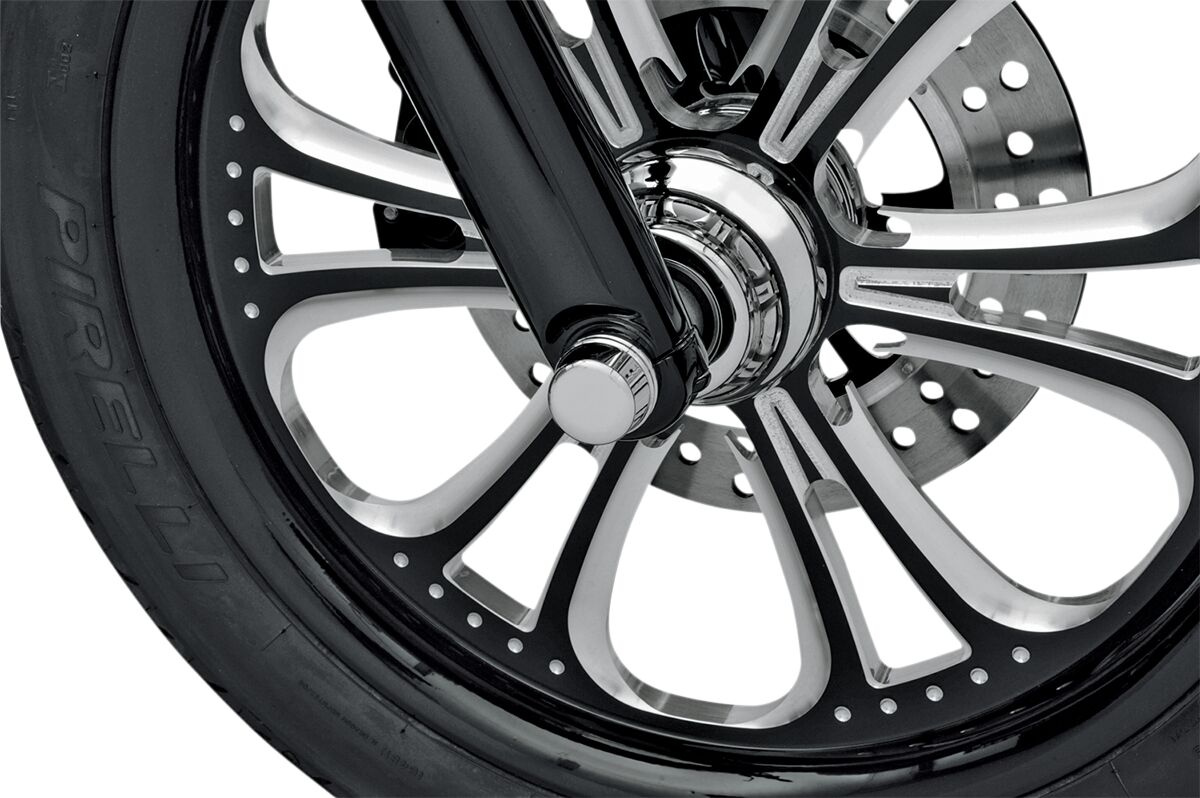 Drag Specialties Front Axle Cap Chrome Axle Cap Front Chrome