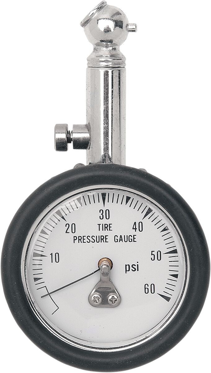 Drag Specialties Tire Pressure Gauge 60Psi 45° Gage Pres 60Psi 45Deg
