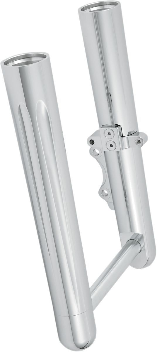 Arlen Ness Fork Legs Hot Legs Deep Cut Dual Disc Chrome Hot Leg Dc Flt