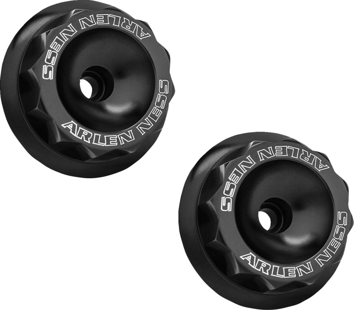 Arlen Ness Cover Fork Nut Black Cover Fork Nut Black