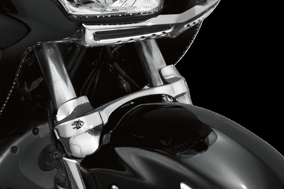 Kuryakyn Fork Brace Gen2 With Dust Cover  Chrome Fork Brace Gen 2 - Gl