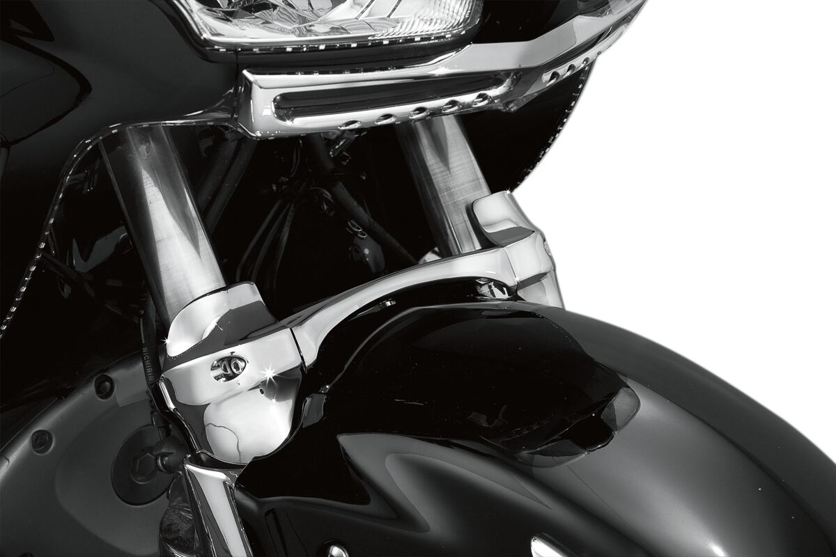 Kuryakyn Fork Brace Gen2 With Dust Cover  Chrome Fork Brace Gen 2 - Gl