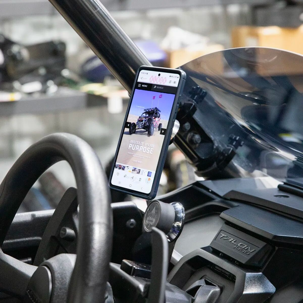 Klock Werks Phone Mount Utv - 1.625 Roll Cage Mount (F