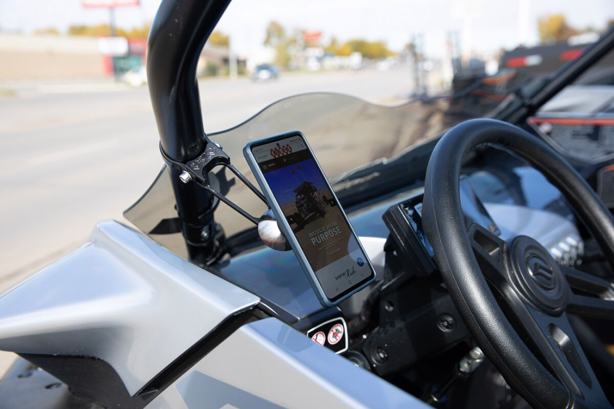 Klock Werks Phone Mount Utv - 1.625 Offset R/C Mount (