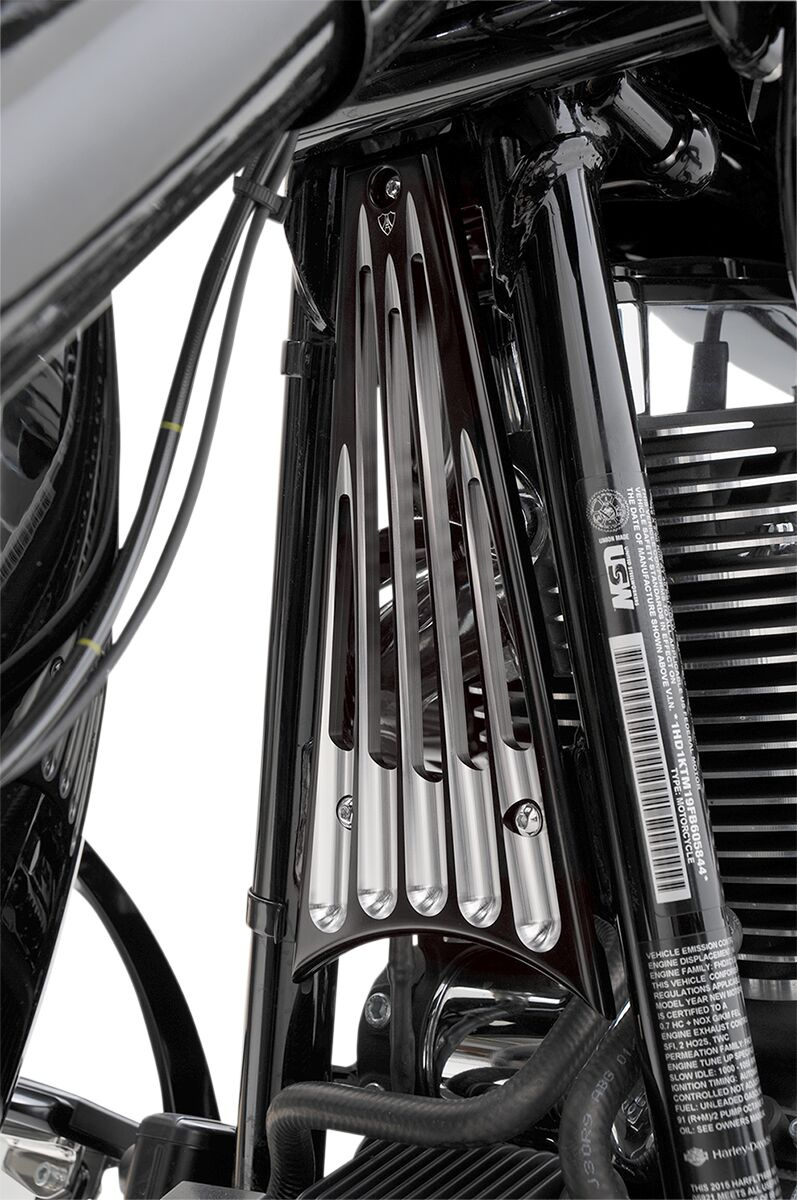 Arlen Ness Frame Grill Deep Cut Black Grill Frame Deep Cut Blk