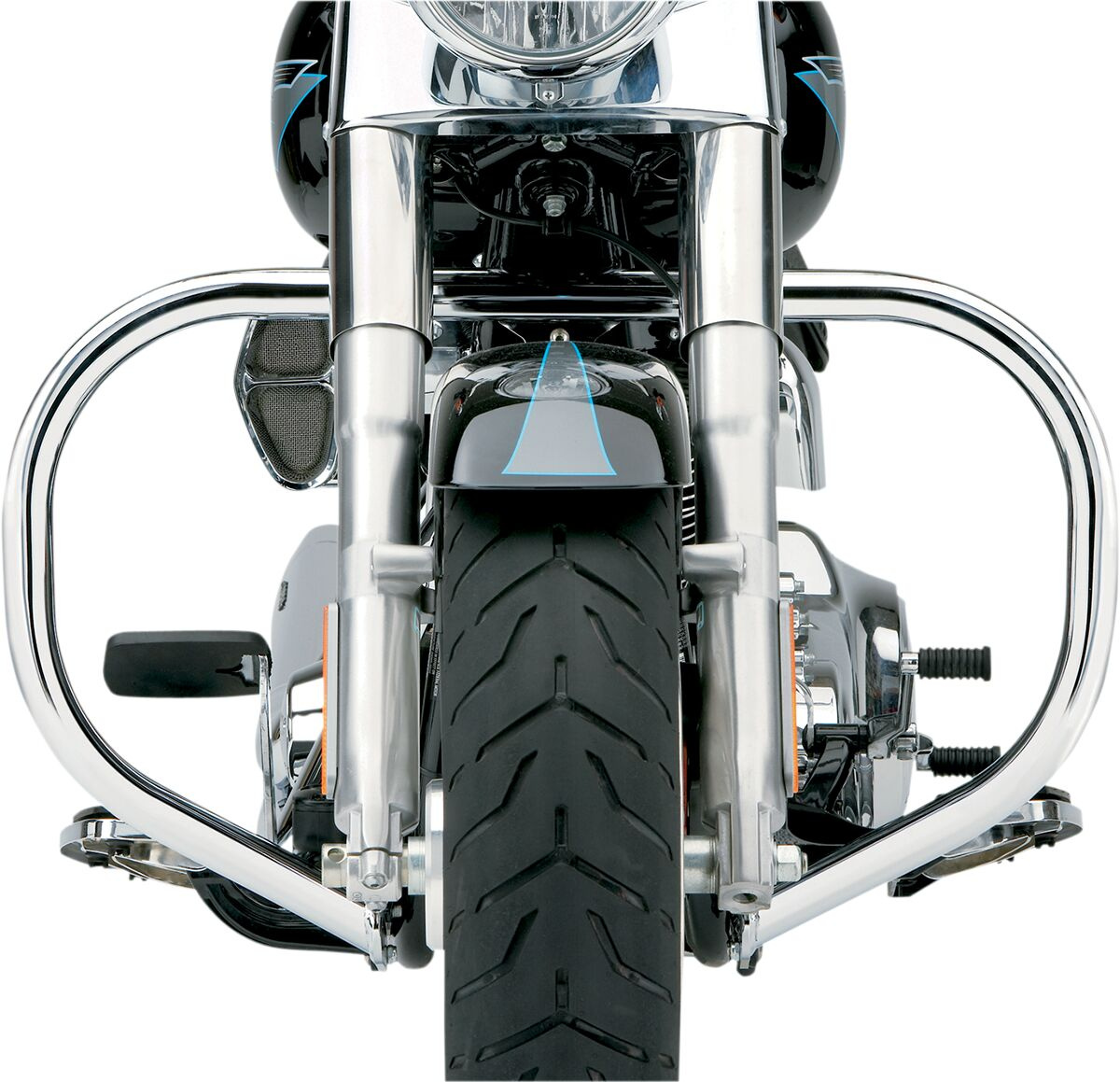 Cobra Standard Freeway Bar Chrome Hd Freeway Bar Flstc 00-17