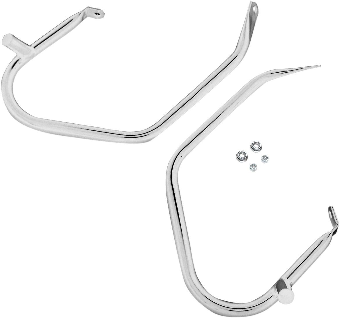 Drag Specialties Saddlebag Guards Low-Profile Chrome Bars S/B Grd Cmft