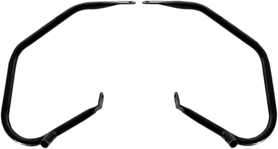 Drag Specialties Saddlebag Guards Low-Profile Black Bars S/B Grd Cmft