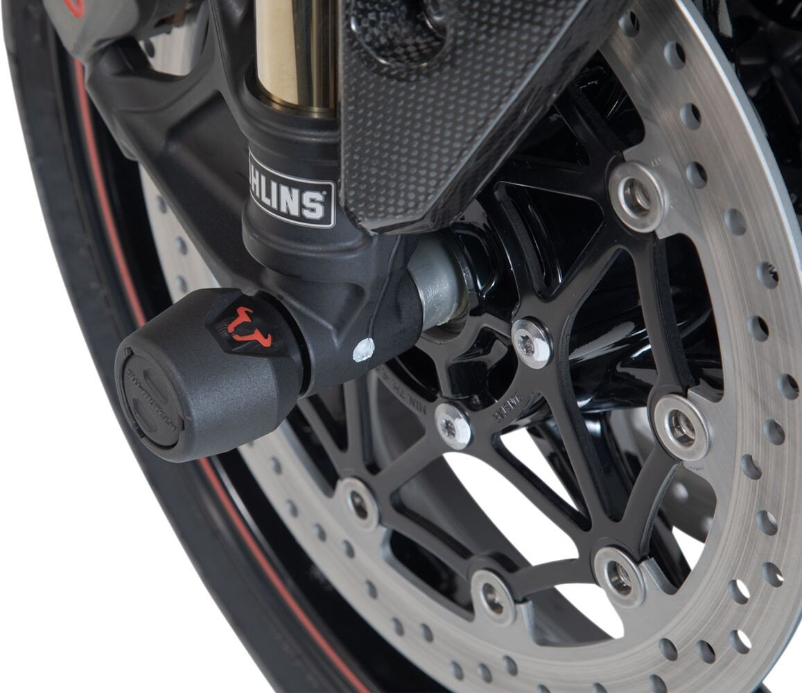 Sw-Motech Front Axle Slider Set Black Tiger 800 Models / Speedtr 1050