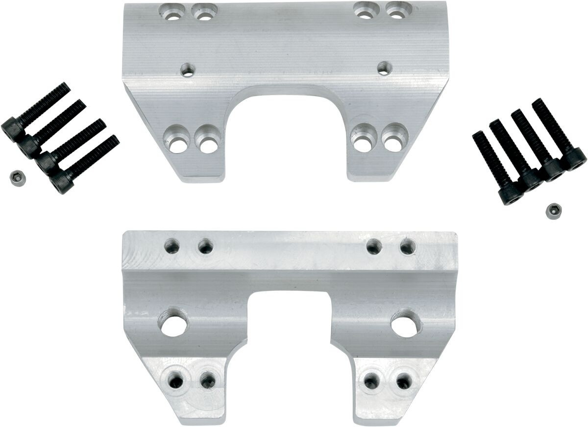 La Choppers Raw Finished Clamp Set For 1 1/4