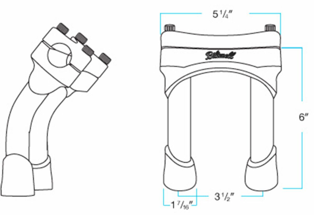 Biltwell Risers Murdock Pb 6
