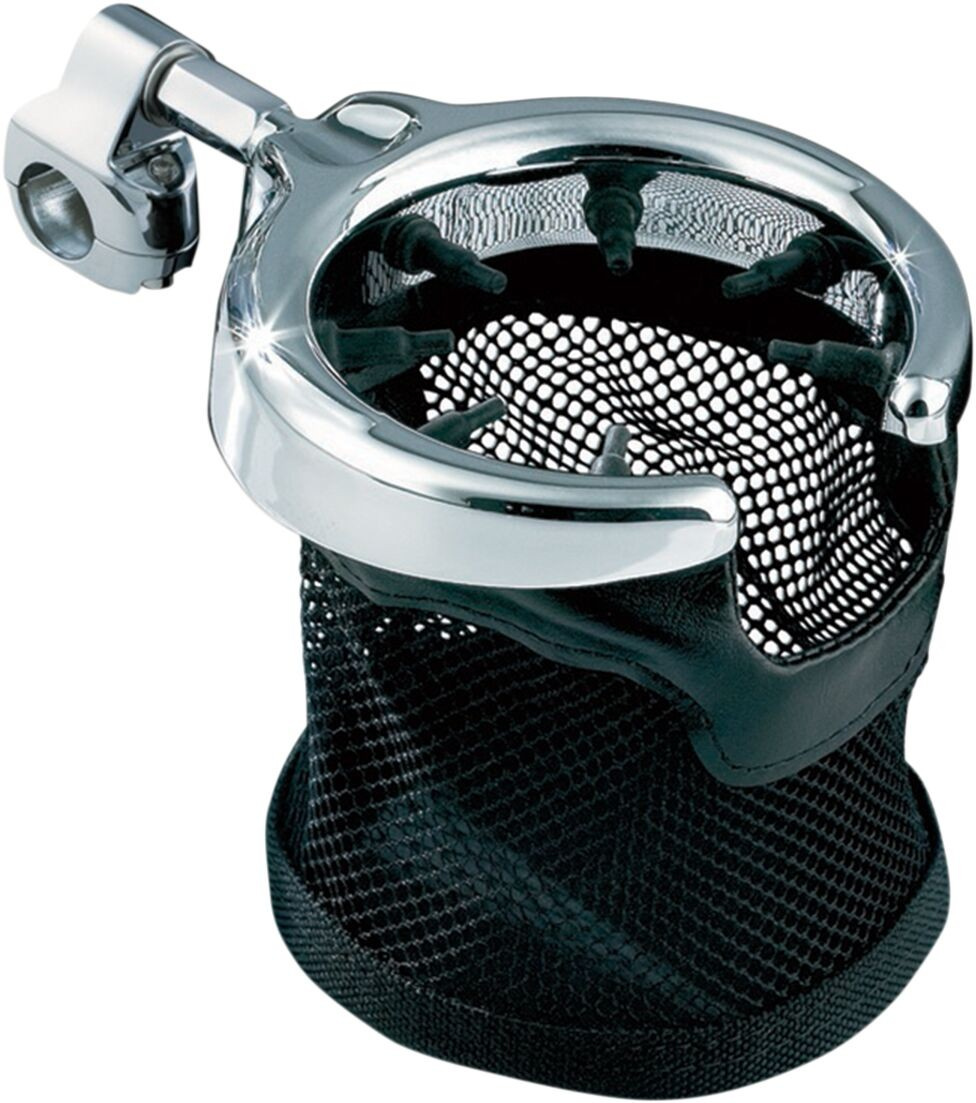 Kuryakyn Drink Holder W/Basket Universal Passenger Drink Hold