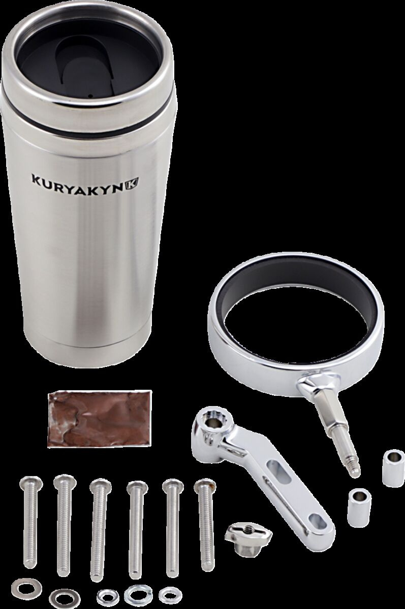 Kuryakyn Universal Drink Holder With Stainless Cup Chrome Universal Dr