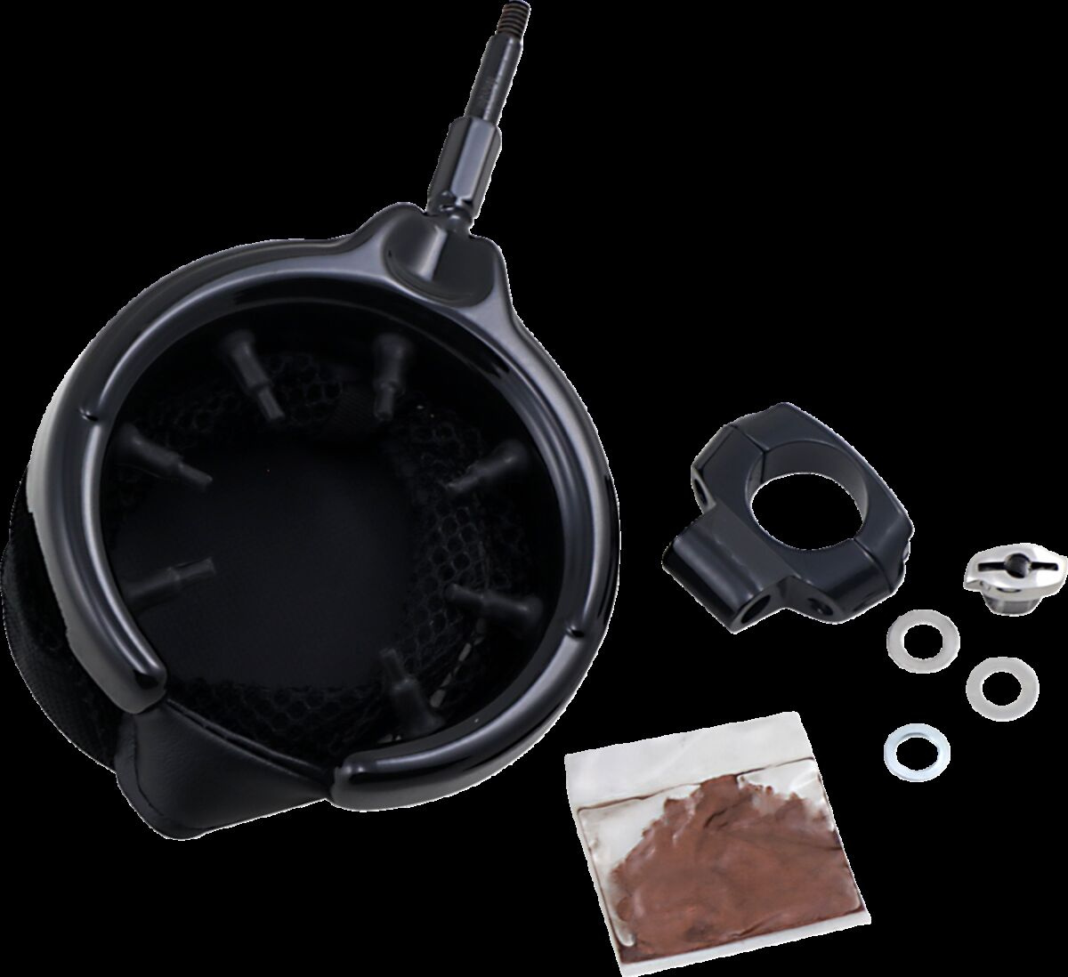 Kuryakyn Gloss Black Drink Holder, Universal Drink Holder W/1 Mou