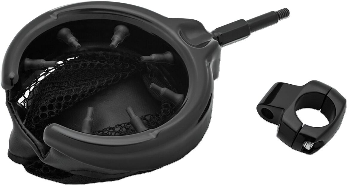 Kuryakyn Gloss Black Drink Holder, Universal Drink Holder W/1 Mou