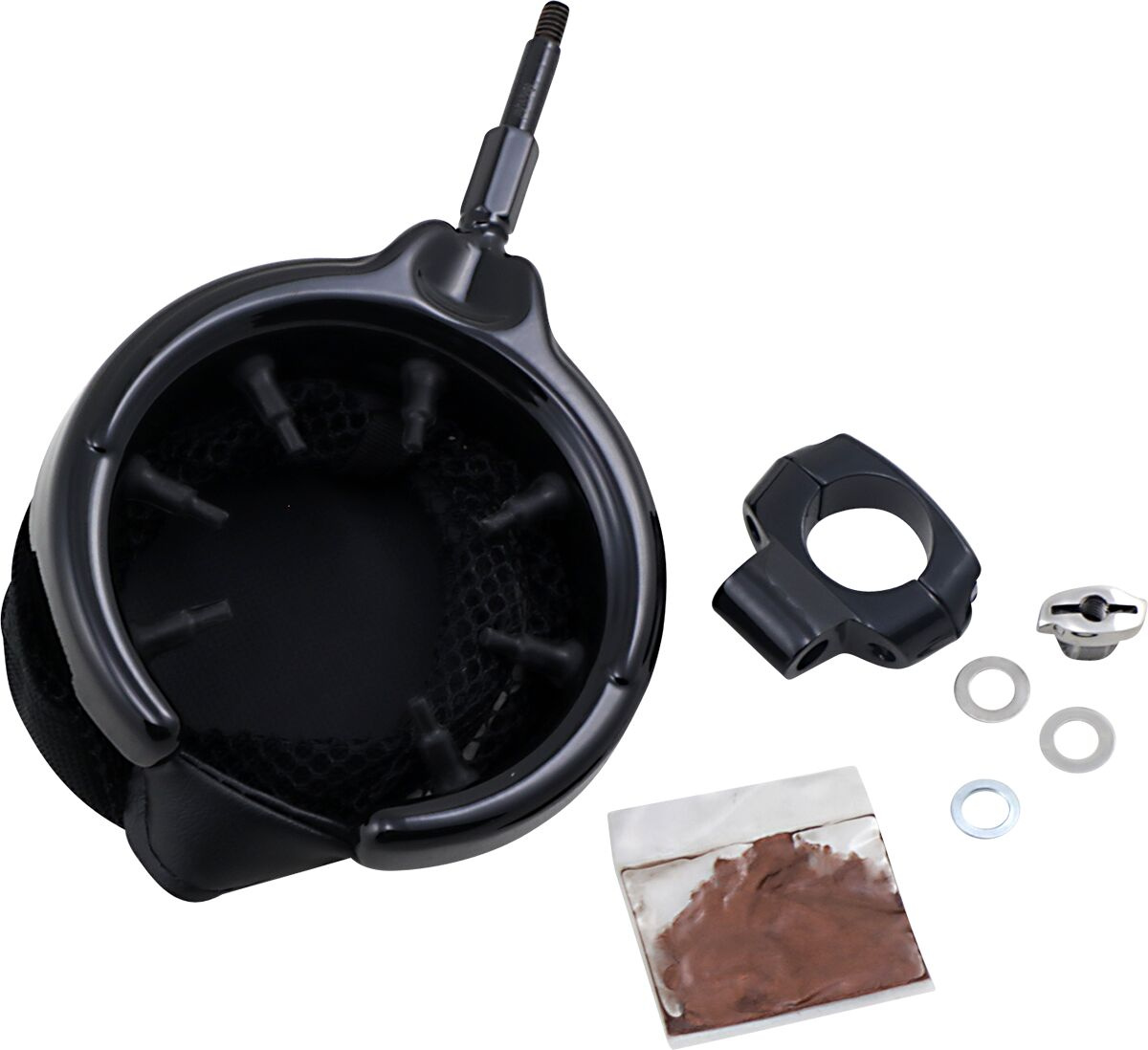 Kuryakyn Gloss Black Drink Holder, Universal Drink Holder W/1 Mou