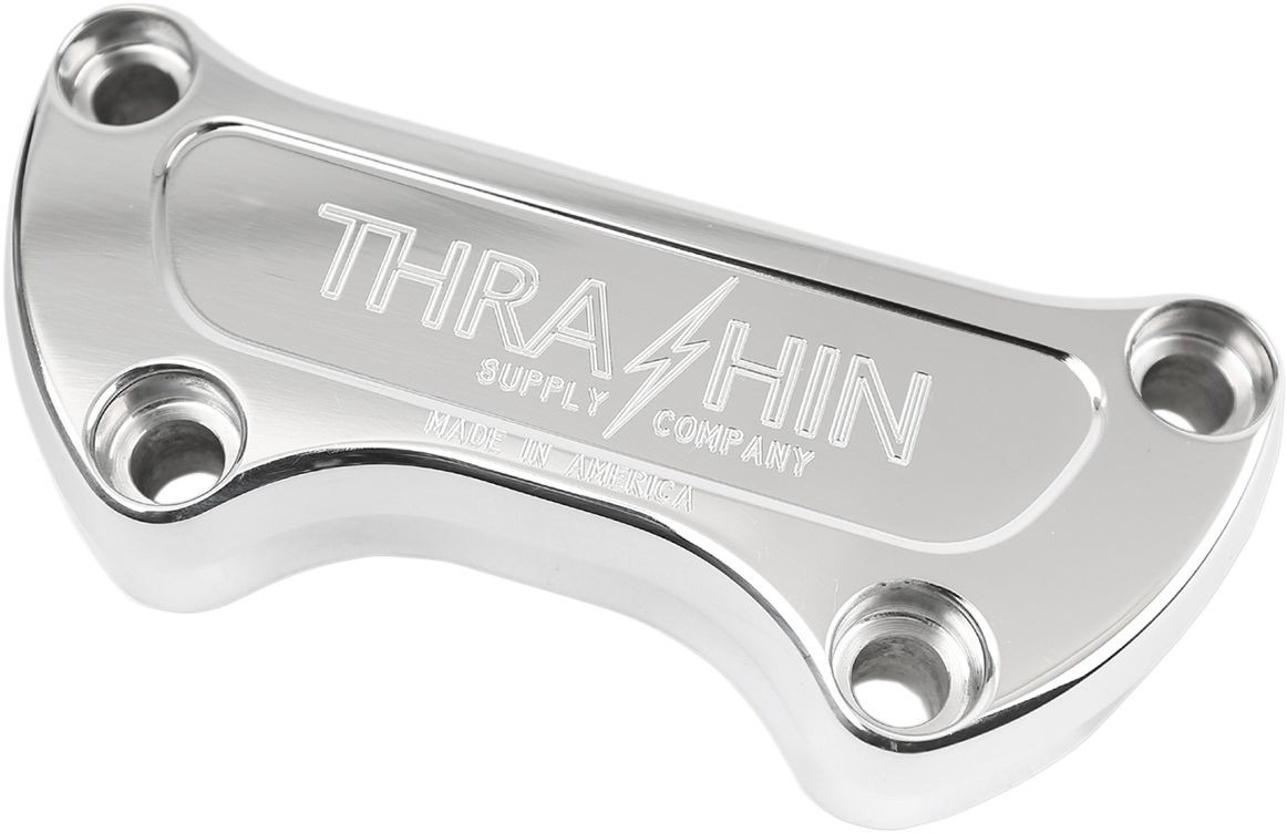 Thrashin Supply Co. Handlebar Clamps Polished Clamp H-Bar Polished