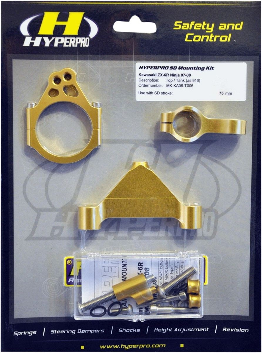 Hyperpro Steering Damper Mounting Kit Honda Sd Mount. Kit Gold Honda C