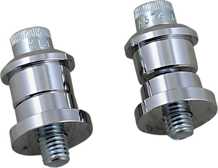 Biltwell Chrome Solid Riser Bushings Riser Bushings Solid Chr