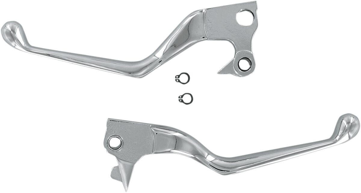 Drag Specialties Lever Set Wide Blade Chrome Lever Set Chr 04-13 Xl