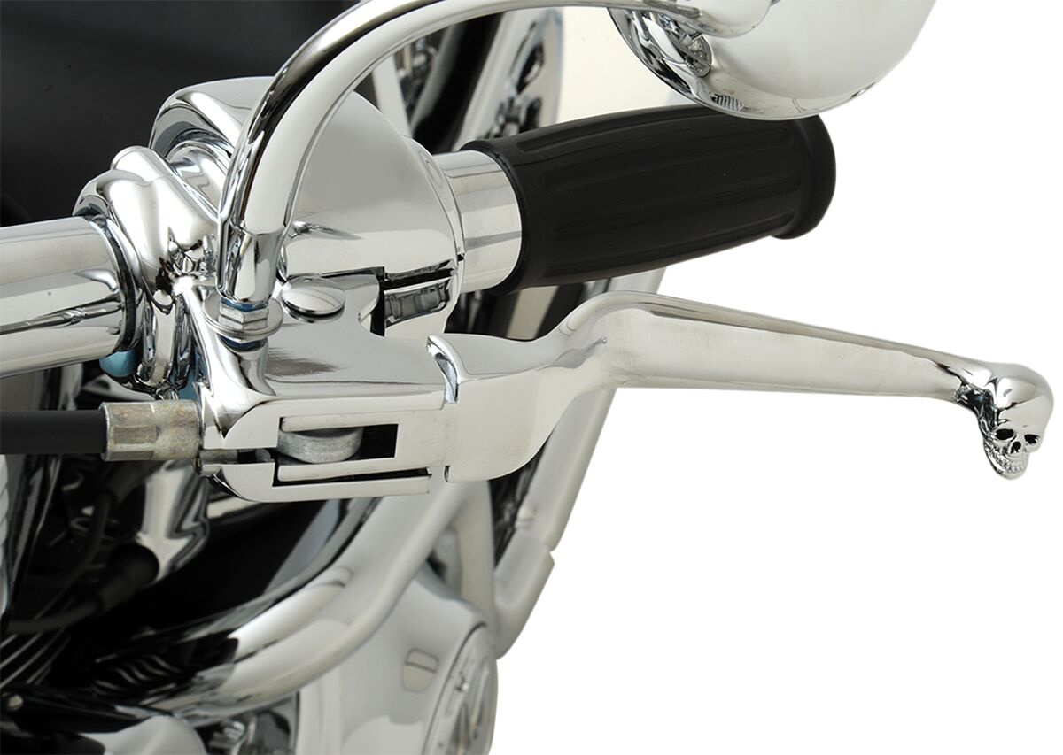 Drag Specialties Skull Lever Set Chrome Levers Skull 96-17 Bt
