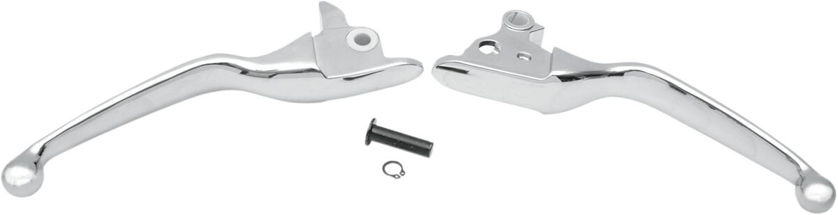 Drag Specialties Lever Set Wide Blade Chrome Lever Set Chr 08-13 Flht