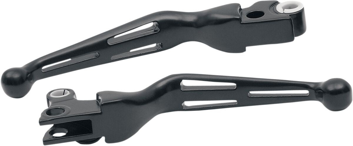 Drag Specialties Lever Set Slotted Wide Blade Black Levers Slot Blk 08