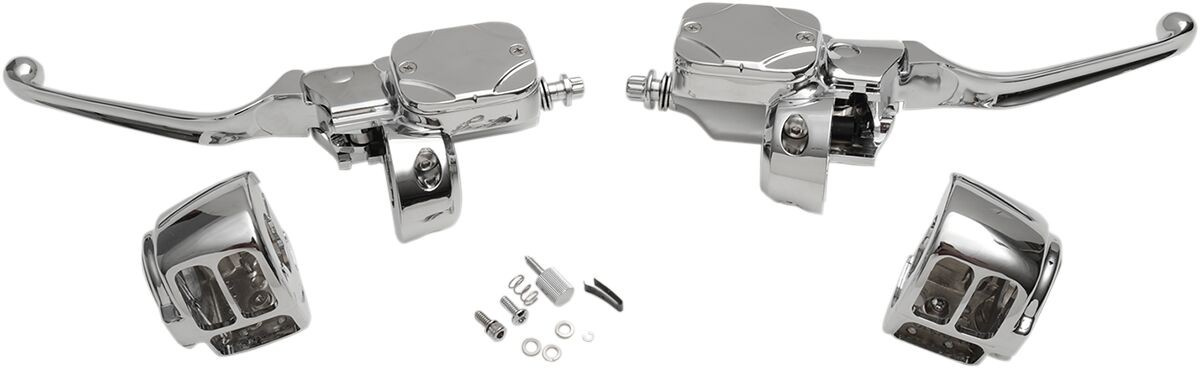 Drag Specialties Handlebar Control Kit With Hydraulic Clutch Chrome Co