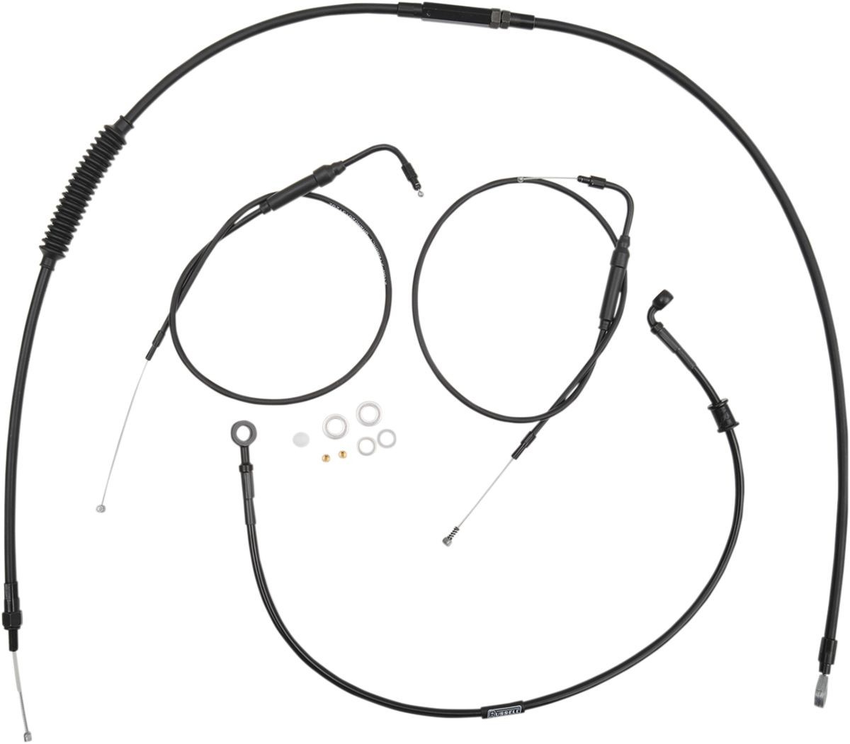 Burly Brand Cable Kit Black Vinyl Handlebar Installation Kit Clubman B