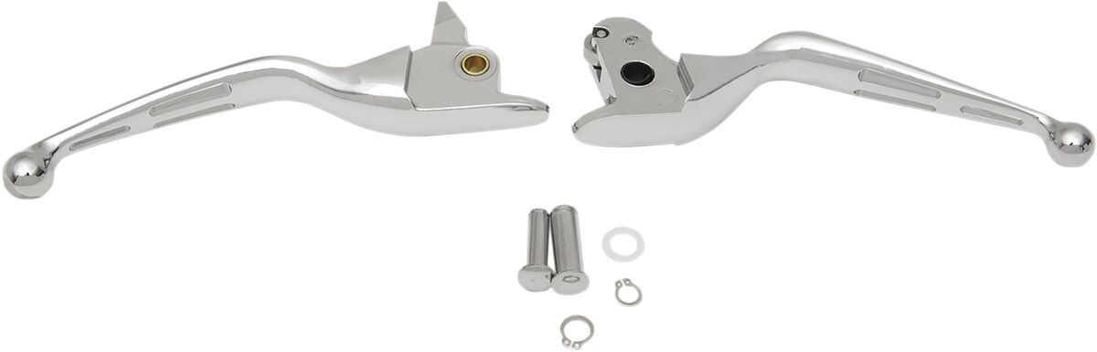 Drag Specialties Slotted Wide Blade Levers Chrome Levers Slot Chr 14-1