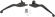 Drag Specialties Matte Black Slotted Wide Blade Lever Set Levers Slot