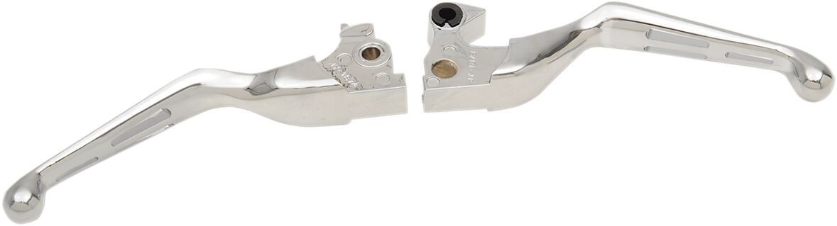 Drag Specialties Chrome Slotted Wide Blade Lever Set Levers Slot Chr 1