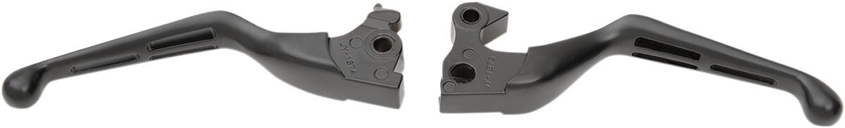 Drag Specialties Matte Black Slotted Wide Blade Lever Set Levers Slot